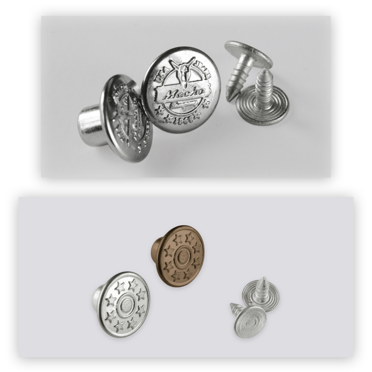 Метални копчета за дънки - 14мм, AH1